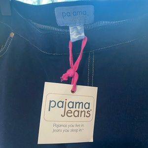 Pajama jeans, bootcut, size medium, Indigo blue wash, NEW WITH TAGS